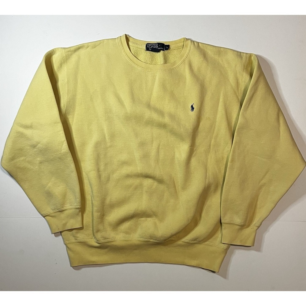 Vintage Polo Ralph Lauren Crewneck Sweatshirt Navy Pony Size Large